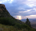 Montezuma Valley in Colorado with view of the sunset